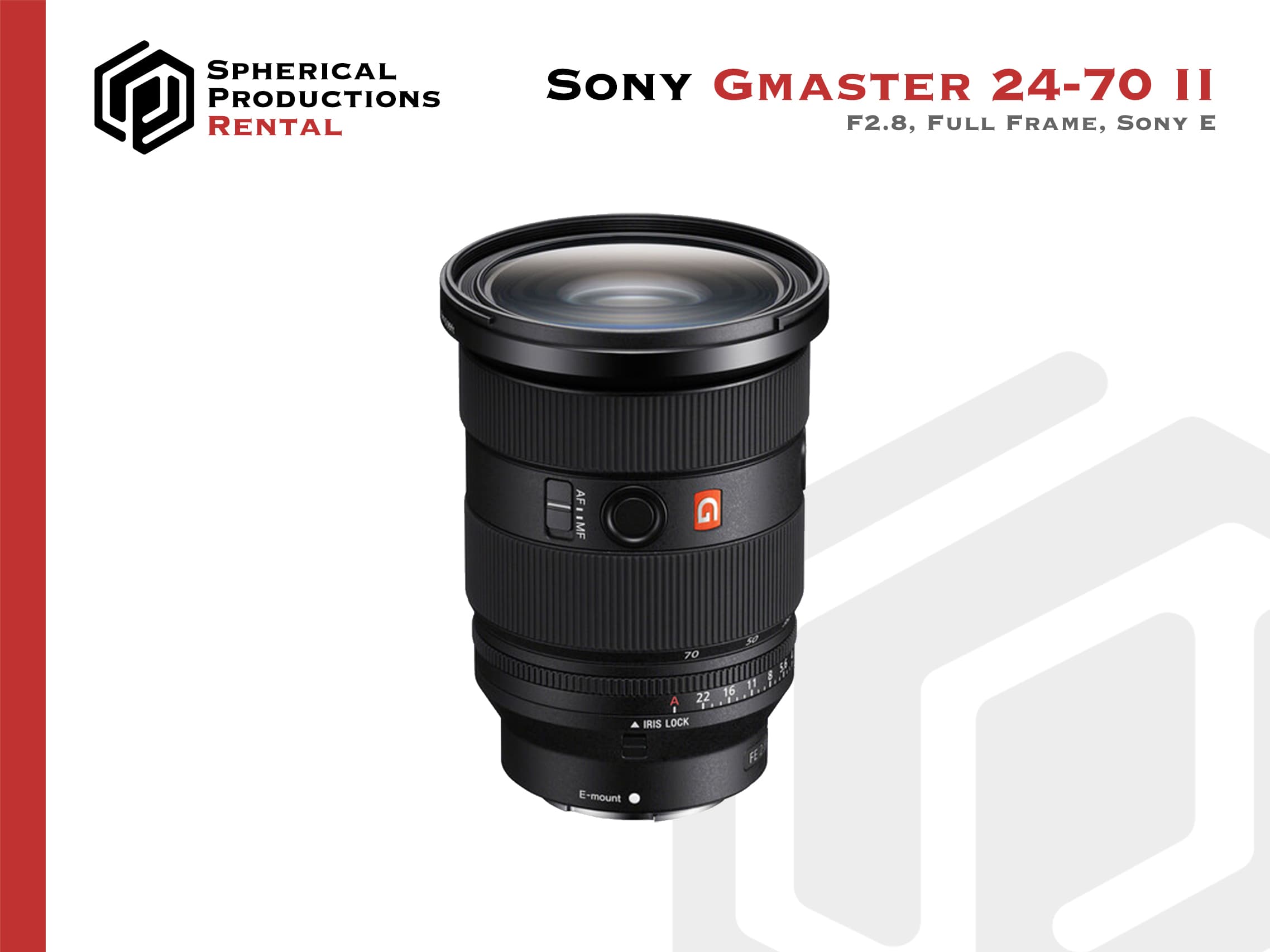 Sony FE 24-70mm f/2.8 GMaster II