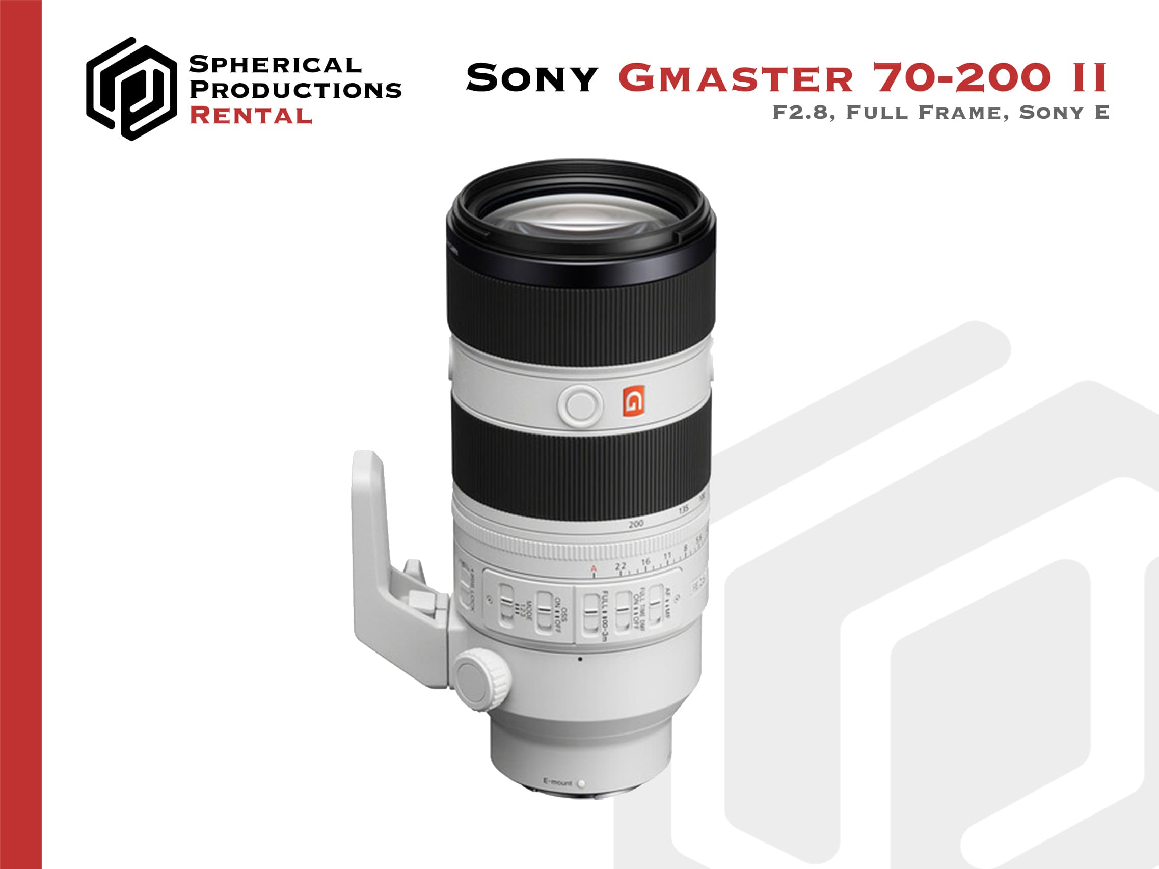 Sony FE 70-200mm f/2.8 GMaster OSS II