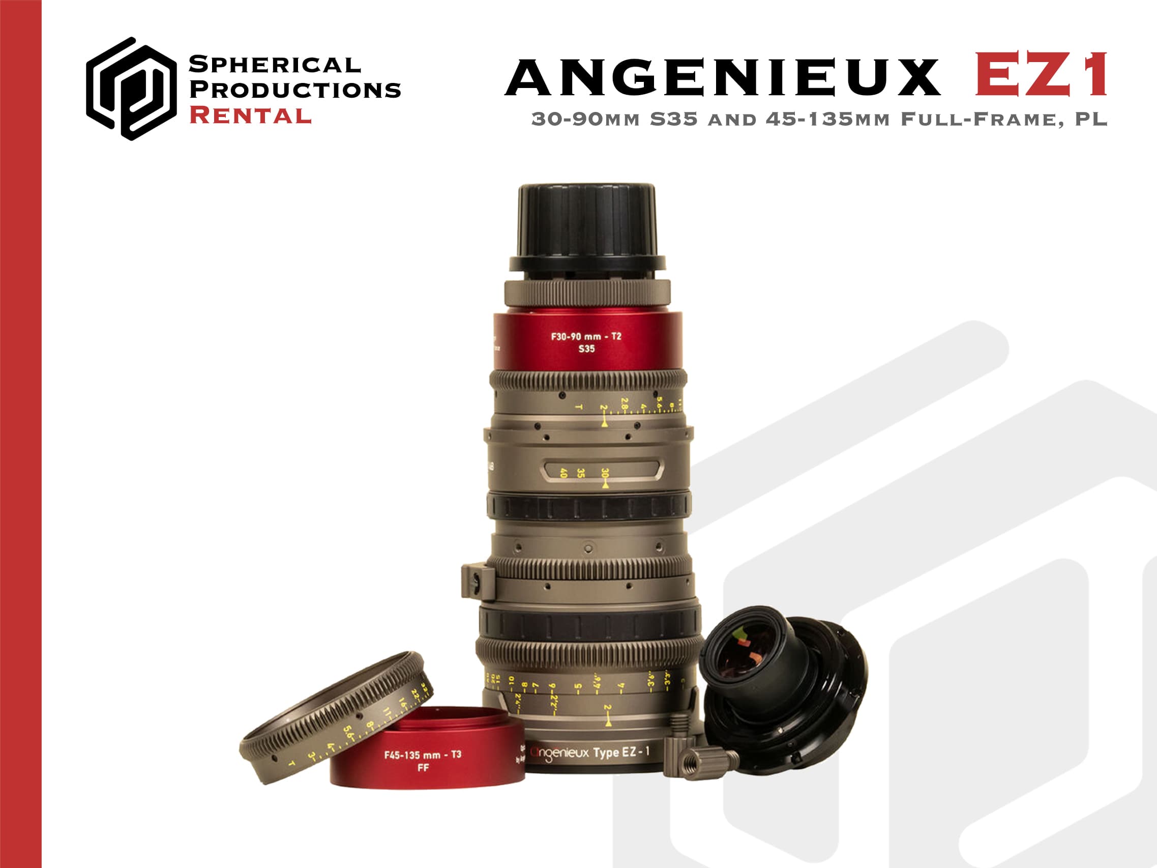 Angenieux EZ-1 30-90mm T2 / 45-135mm T3 Cinema Zoom (Super35 and Full-Frame)