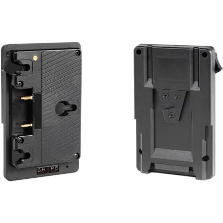 SHAPE Gold Mount to V mount Regulated Battery Converter