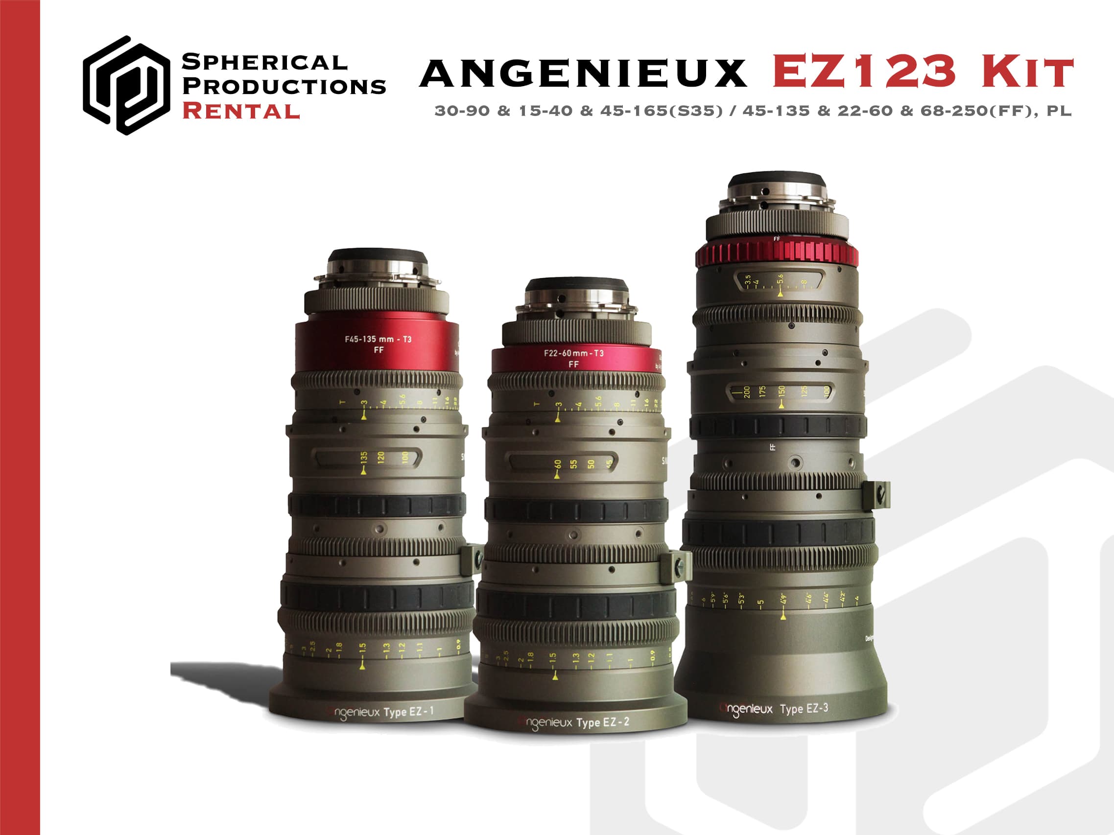 Angenieux EZ-1 / EZ-2 / EZ-3 3-Zoom Kit