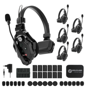 Hollyland Solidcom C1-6S Full-Duplex Wireless DECT Intercom System with 6 Headsets (1.9 GHz)