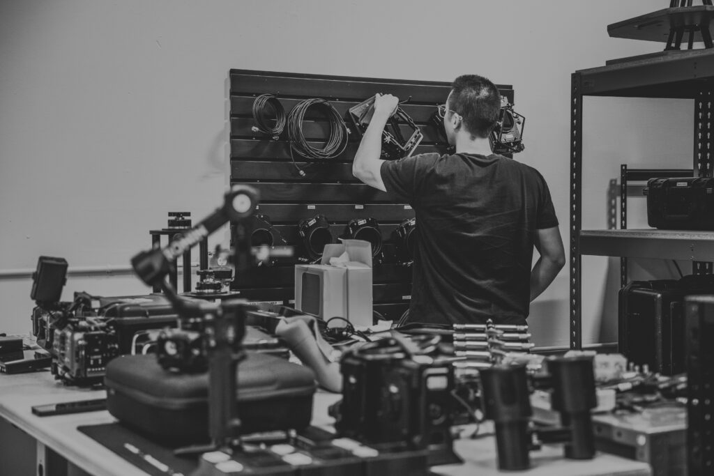 Spherical Productions team behind the scenes