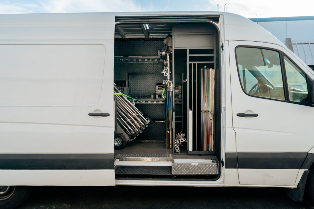 Spherical Productions warehouse camera and production equipment